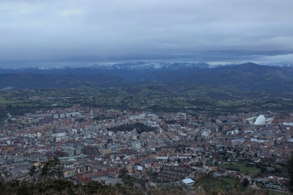 Oviedo from top of mt. naranco